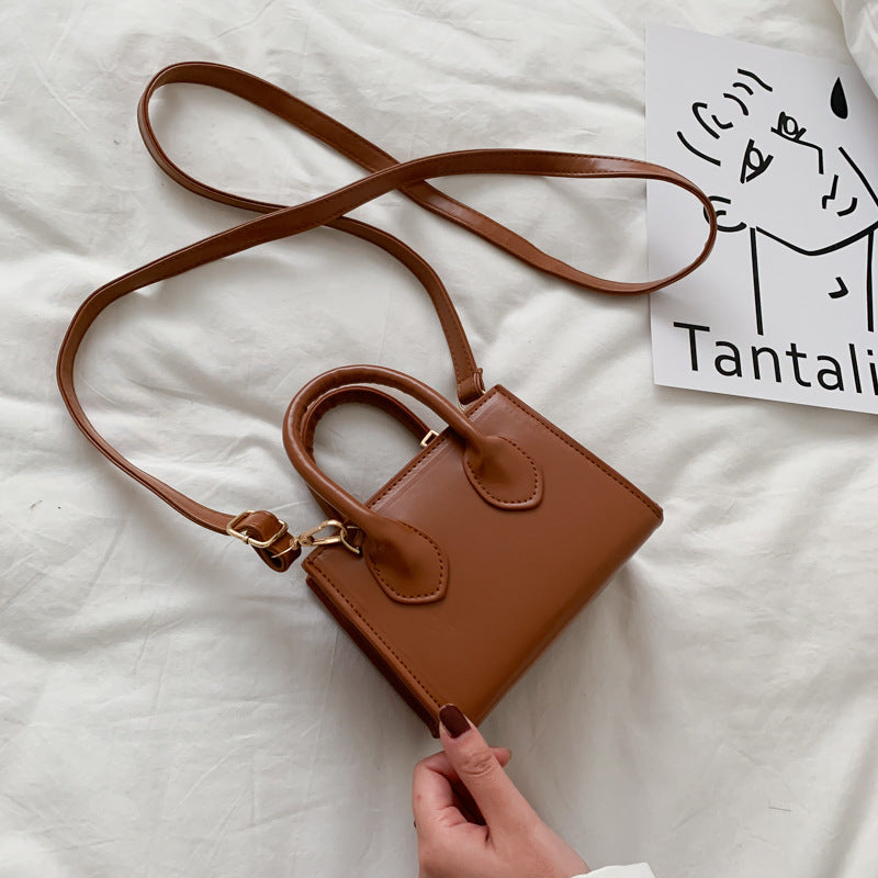 Crossbody ins wild western style small square bag