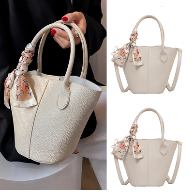 Vegetable Basket Portable Bucket Bag Texture Messenger