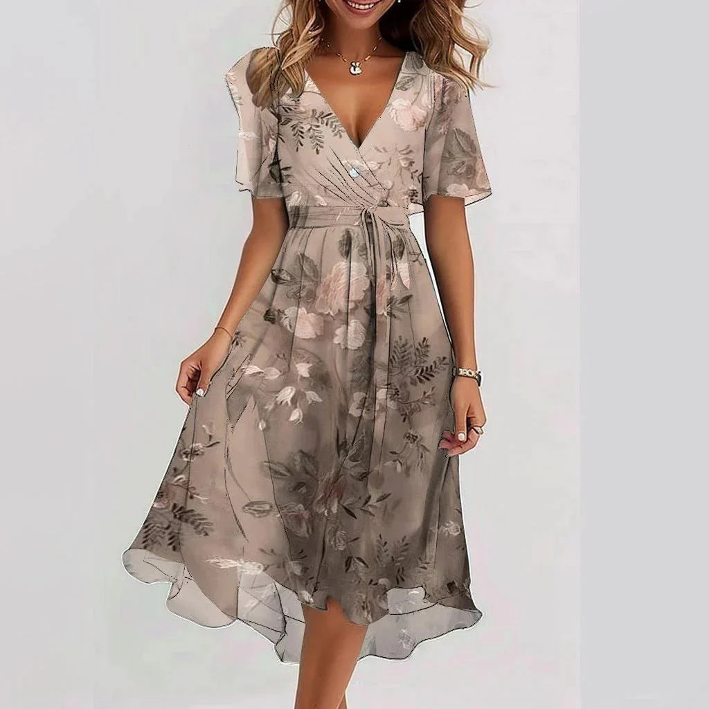 Breathable lightweight summer dress with a soft, flowing silhouette.