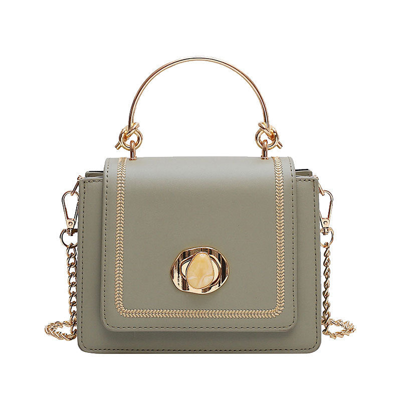 Chain texture shoulder messenger bag