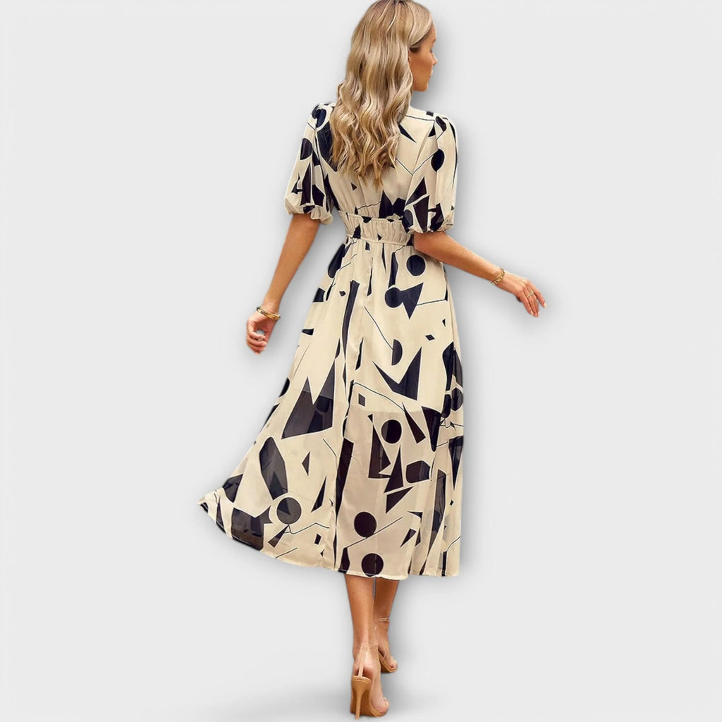 Zeraya™ – Elegant Midi Dress