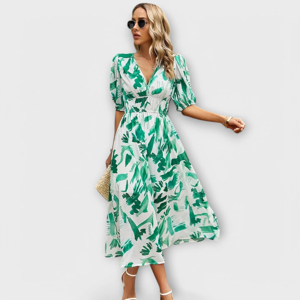Zeraya™ – Elegant Midi Dress