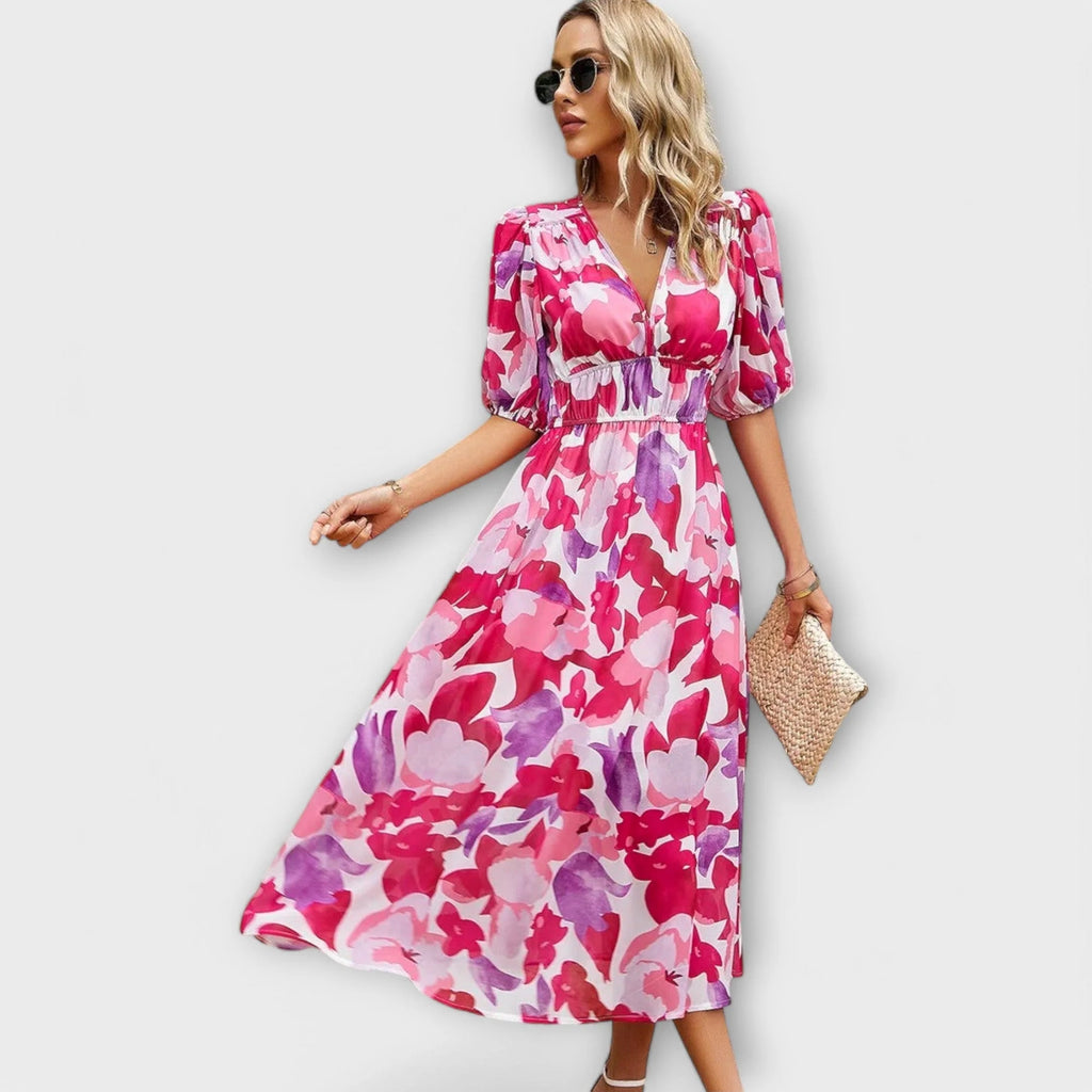 Zeraya™ – Elegant Midi Dress